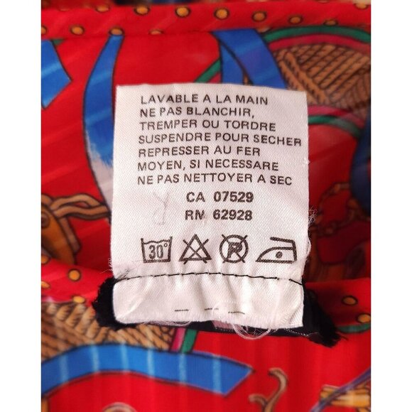 Vintage 80'S Diane Freis Equestrian Maxi Dress Size M Red VTG - Picture 10 of 10